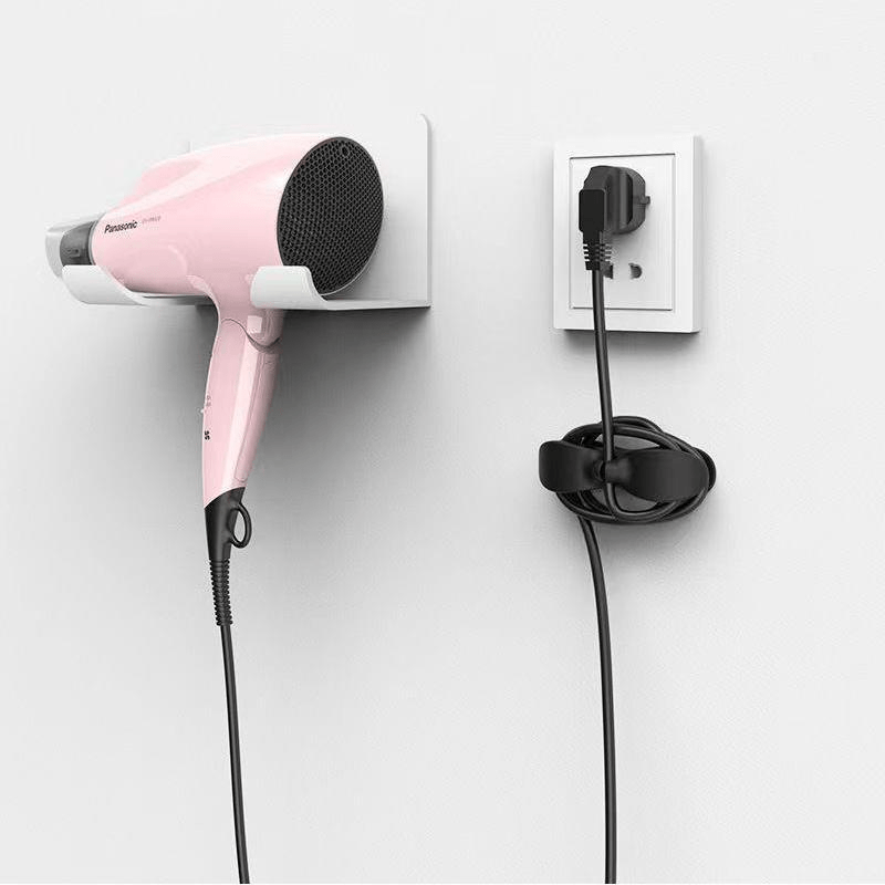 2pcs Plug Holder Self-adhesive Plug Hook Kitchen Cable Organizers