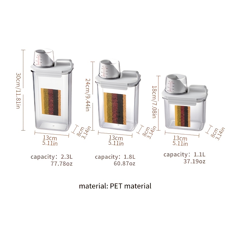 Transparent Storage Box Plastic Food Container Kitchen Fresh-keeping Storage