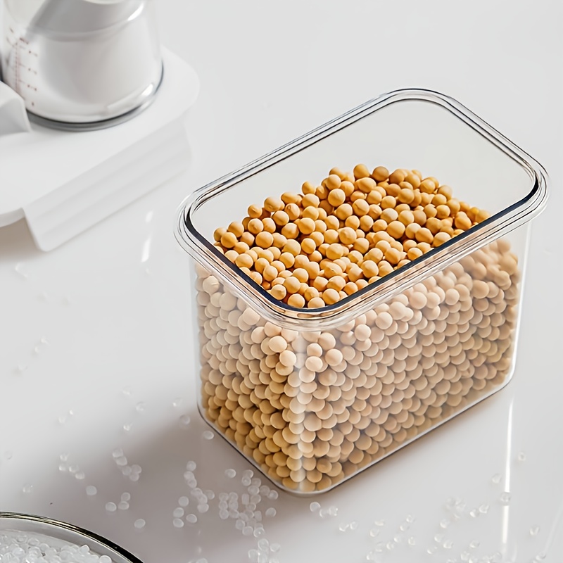 Reusable Plastic Food Storage Box With Lid Clean Grain - Temu