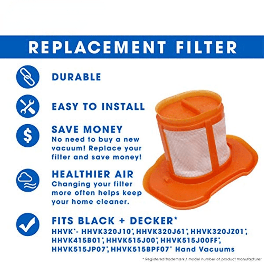 Filter Replacement For BLACK+DECKER HHVK HHVK320J HHVK320J10