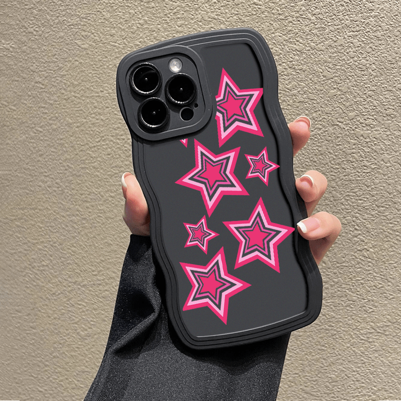 Stars Phone Case With Lanyard For Iphone 14, 13, 12, 11 Pro Max, Xs Max, X,  Xr, 8, 7, 6s, Plus, Mini,graphic Pattern Anti-fall Silicone Phone Case  Sleeve, Gift For Birthday, Girlfriend