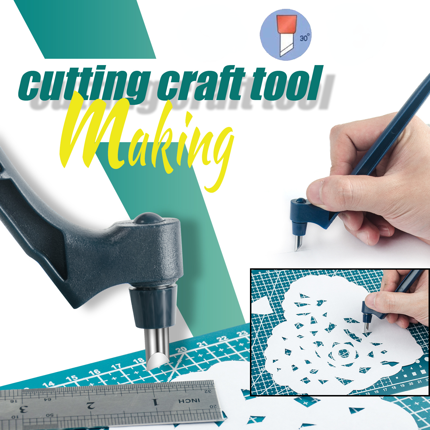 Craft Cutting Tools 360 Rotating Blade Paper-Cutter 3 Replace