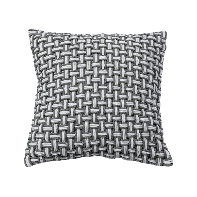 A Sunflower on Black Houndstooth 18 Inch Pillow Cover