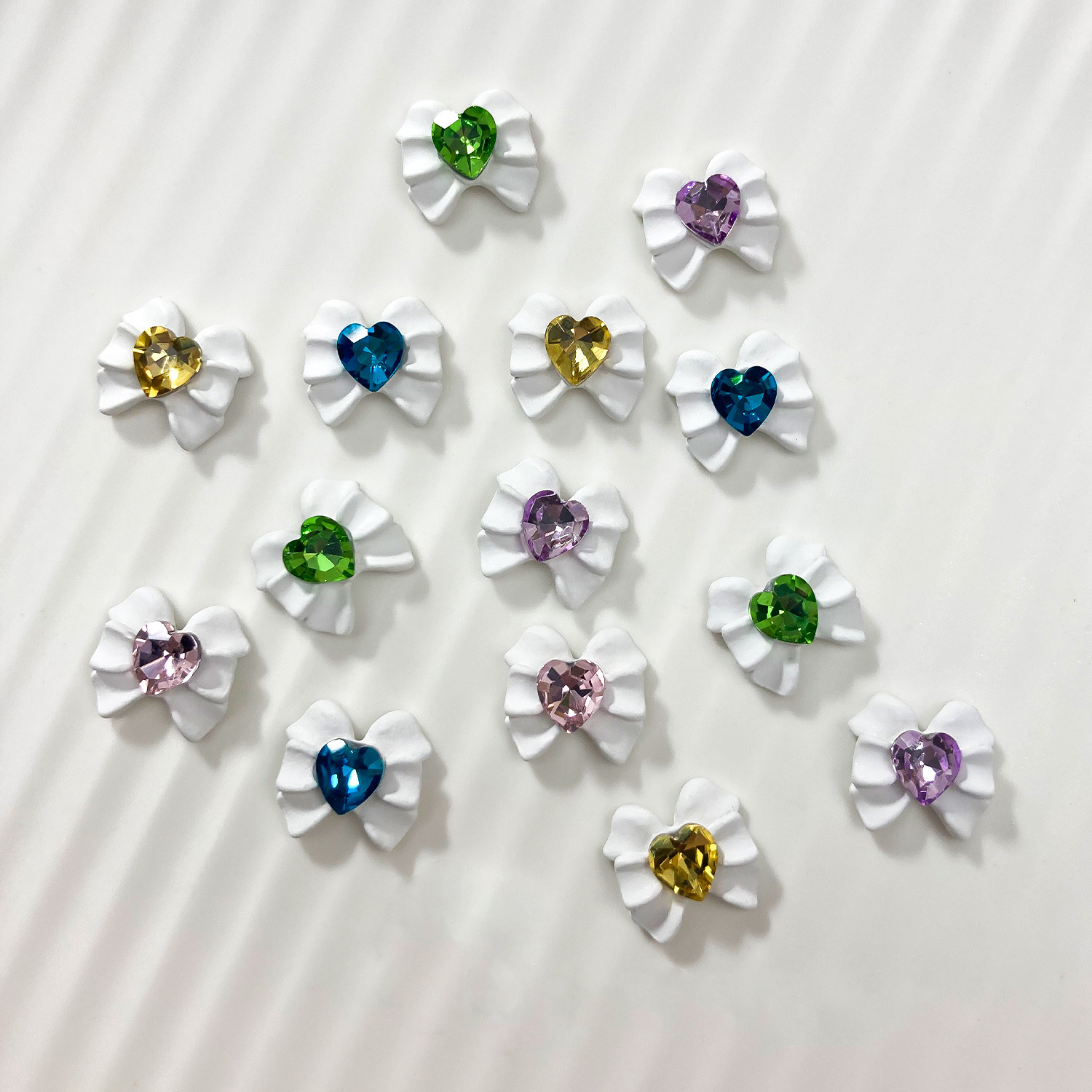 Handmade Multicolor Butterfly Dangle Nail Charms For DIY Conch