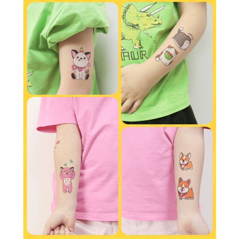 Tatuajes Temporales para niños, pegatina de tatuaje falso de mariposa  colorida, tatuaje de arte impermeable, tatuaje de mano y pie para niñas y  mujeres, 10 piezas - AliExpress