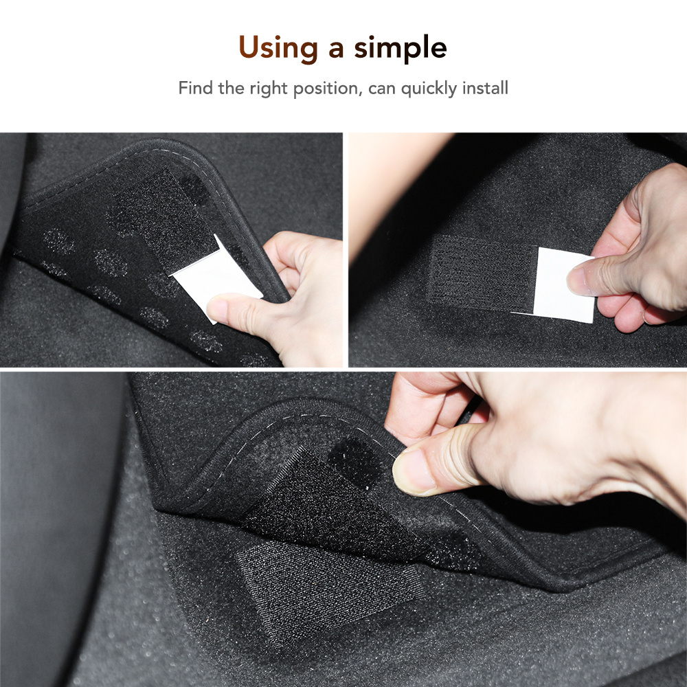 5 pairs car floor mat rug gripper tape nylon stickers for secure sofa and rug holding black white details 3