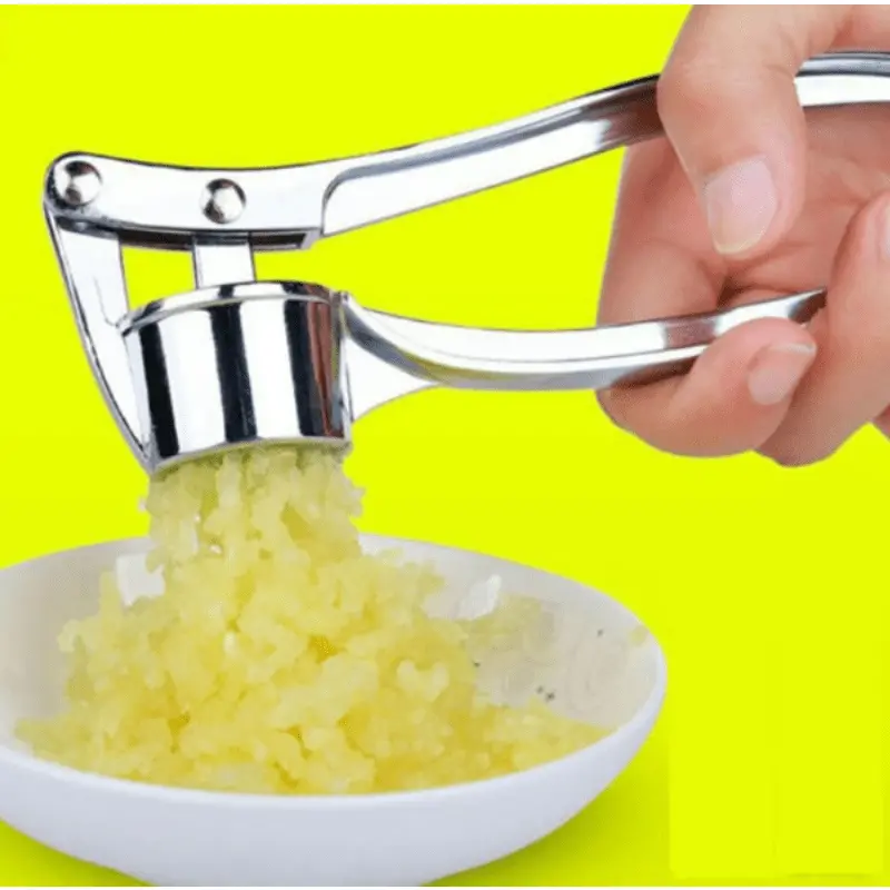 Stainless Steel Garlic Press Household Vegetable Ginger Masher Handheld  Ginger Garlic Tool, Kitchen Accessories - Temu