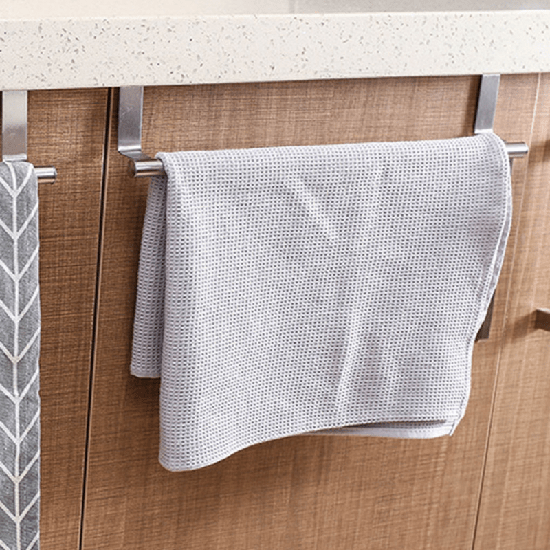 Towel Rack Over Door Towel Bar Hanging Holder Stainless Steel