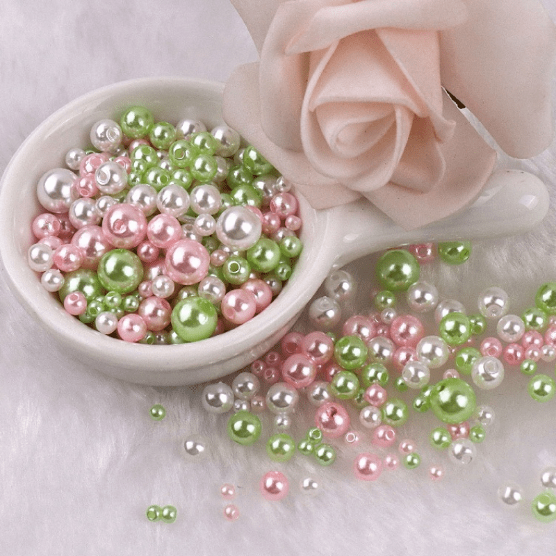 Imitation Pearl Beads Jewelry Making, Colorful Pearls Beads