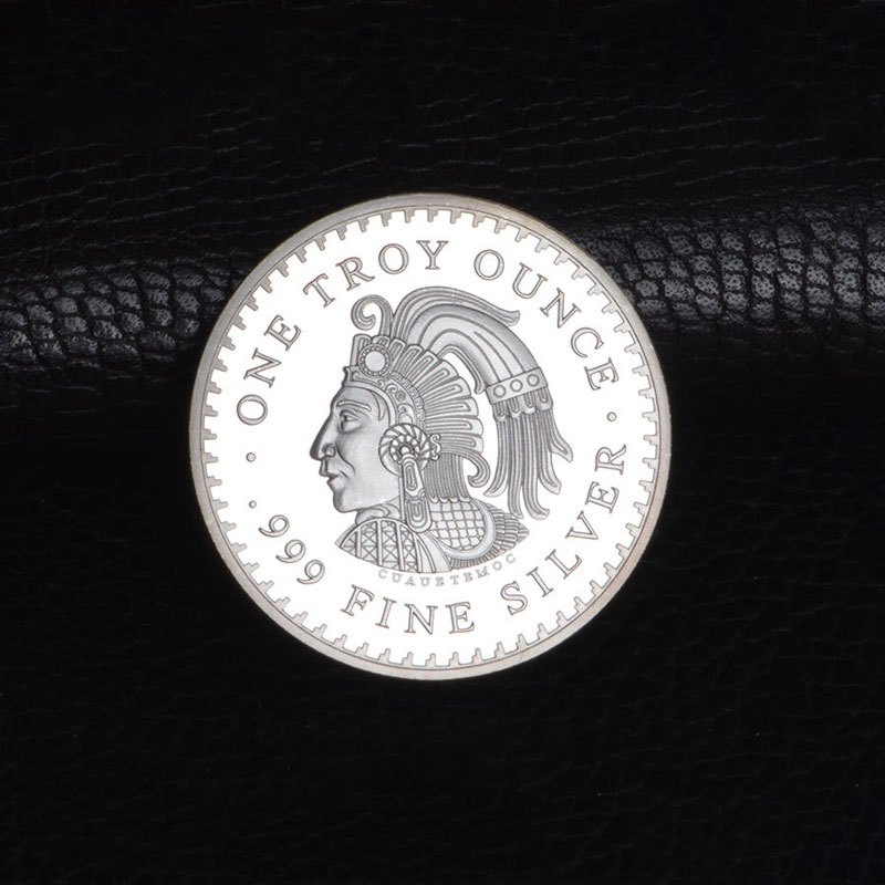 1pcs Mexican Knight Coin American Gold Coin Mayan Aztec Silver Plated ...