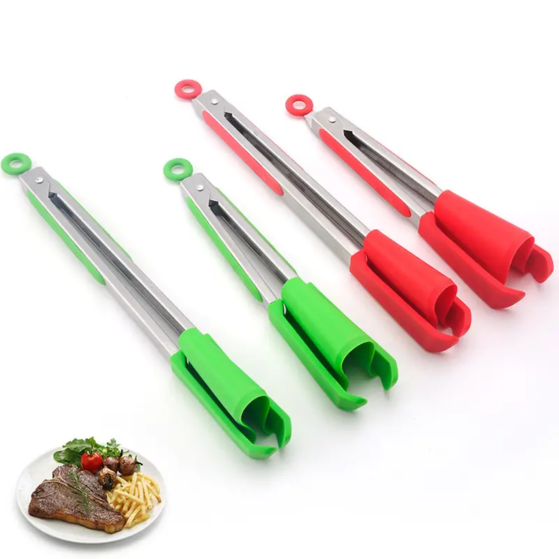 1pc 2 In 1 Tongs Silicone Food Clip Kitchen Spatula Clever Non Stick Heat  Resistant Bbq Grilling Tongs Kitchen Shovel Gadget Tools - Home & Kitchen -  Temu Germany