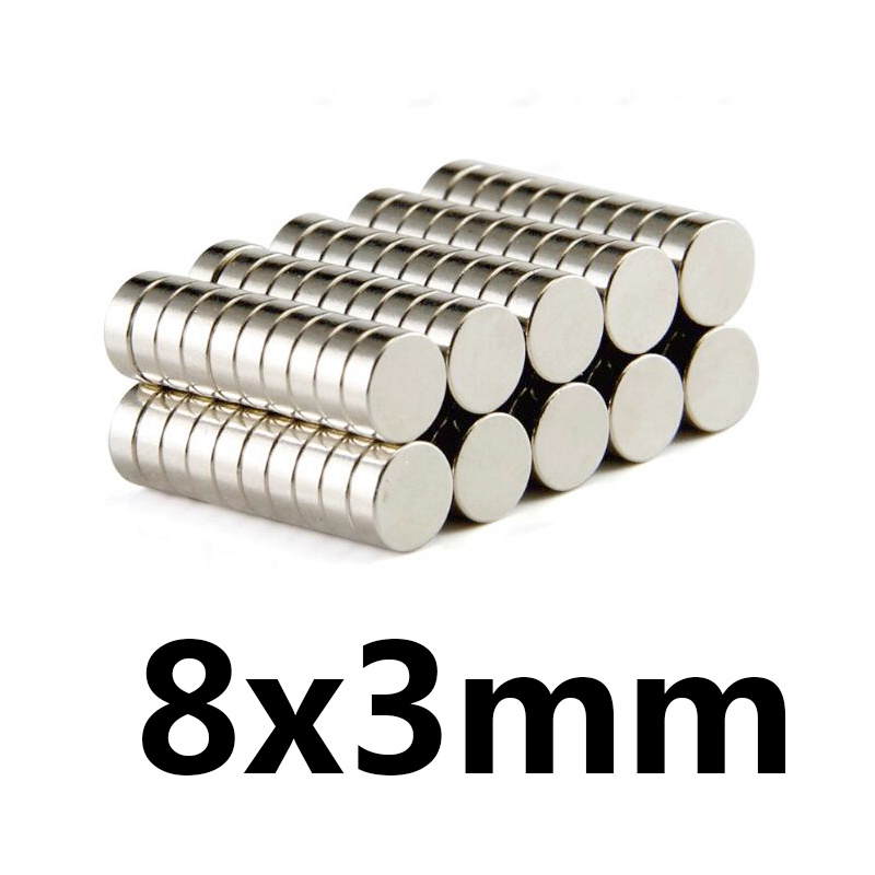 

20pcs 8x3 Mm Rare Earth Magnets Diameter 8x3mm Small Round Magnet 8mmx3mm Neodymium Magnets D8*3mm 8*3mm