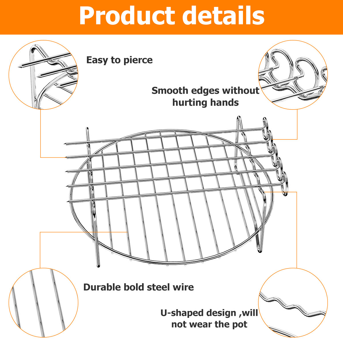 Support de brochette pour friteuse à air compatible avec - Temu Switzerland