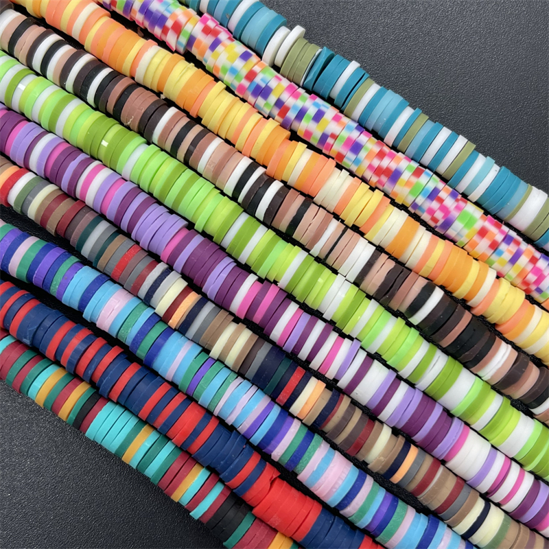 3600PCS Polymer Clay Beads Set 6MM Rainbow Color Flat Chip Bead For Boho  Bracelet Necklace Making Letter Bead Accessories Kit DIY