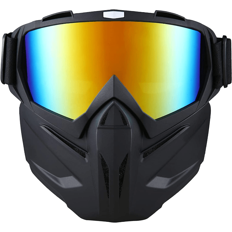 Paintball Mask, Airsoft Mask Full Face Masks With Goggles, Impact Resistant  For Airsoft BB Hunting CS Game Paintball Motocross Skiing