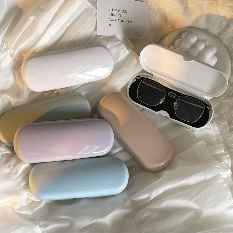 1pc Vintage & Artistic & Minimal Pu Leather Glasses Case And Bag For Girls  To Store Sunglasses And Eyeglasses, Anti-pressure Design