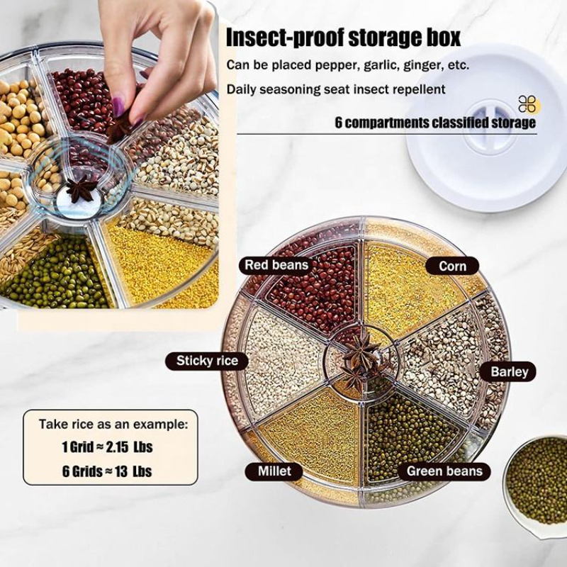 Storage Box Compartment Storage Container Translucent Insect-Proof