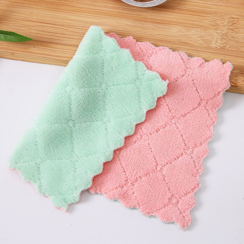 10pcs Kitchen Towels And Dishcloths Set, Dish Towels For Washing Dishes,  Dish Rags For Everyday Cooking Baking, Random Color, 5.5*9.4in