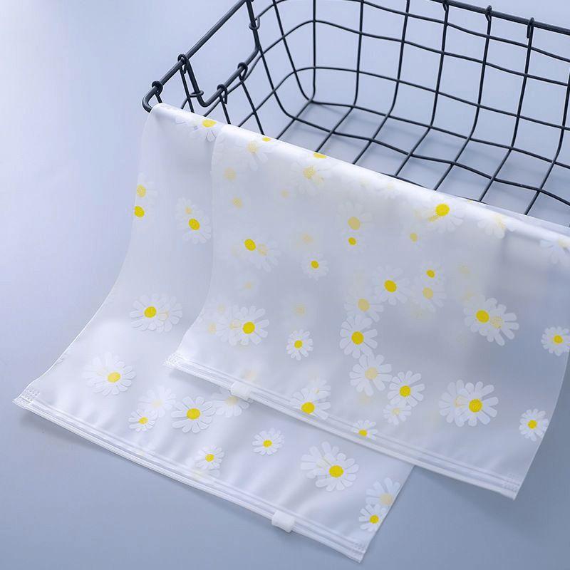 Thickened Plastic Frosted Zipper Bag Translucent Slider Bag - Temu