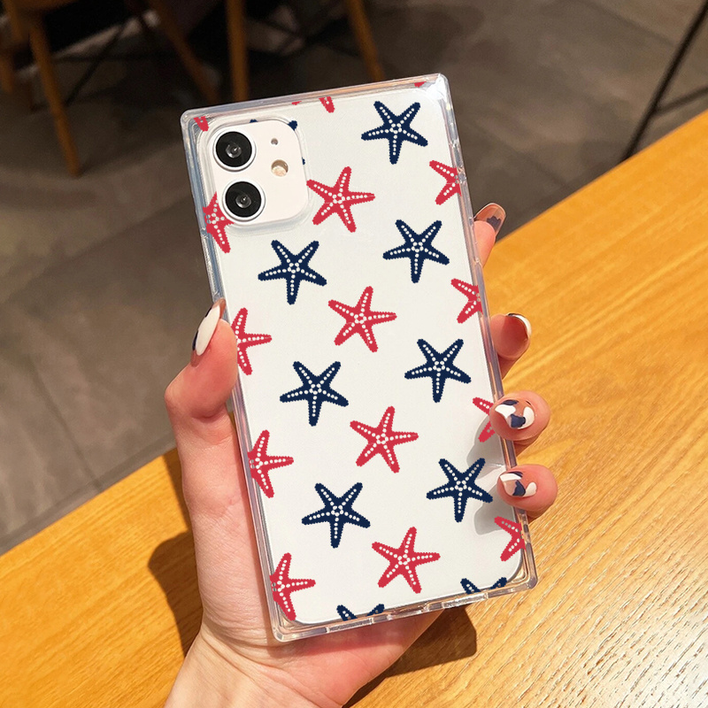 Colorful Seahorse Star Graphic Protective Silicon Phone Case For Iphone 14,  13, 12, 11 Pro Max, Xs Max, X, Xr, 8, 7, 6, 6s, Mini, 2022 Se, Plus, Gift  For Birthday, Girlfriend, Boyfriend, Friend Or Yourself - Temu