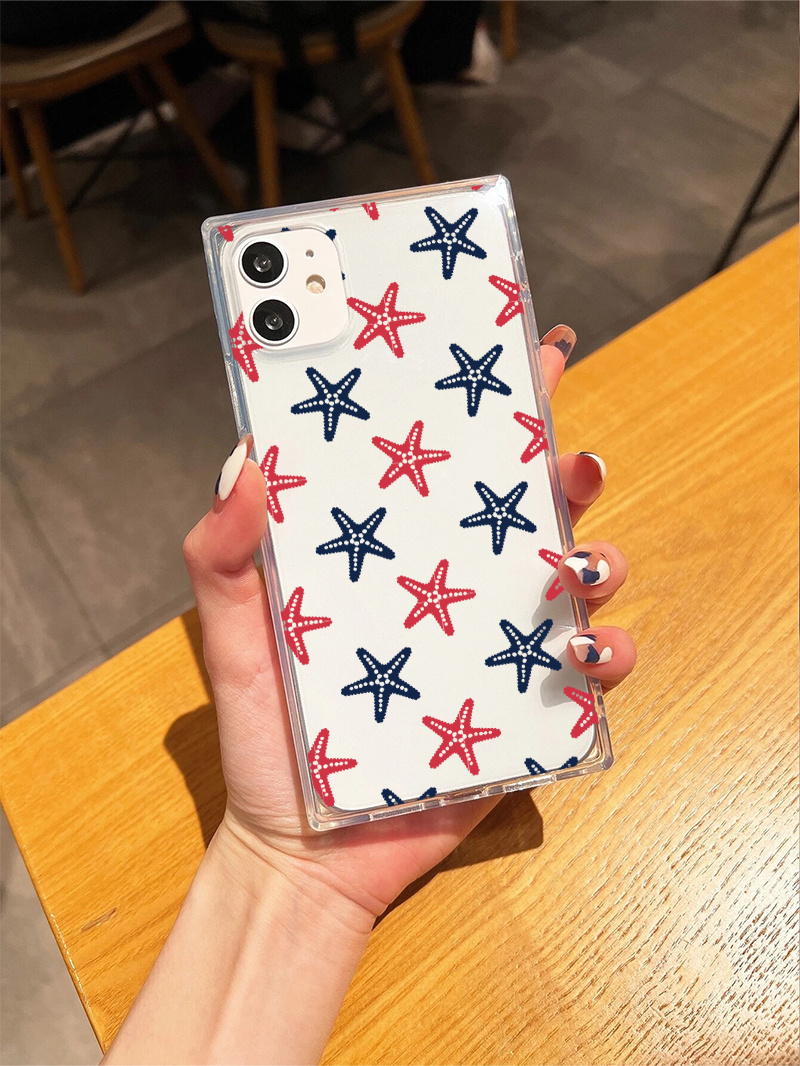 Colorful Seahorse Star Graphic Pattern Print Protective Phone Case High  Quality Protective Phone Case For Iphone