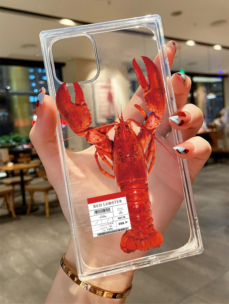 Current Lobster List Price Graphic Anti fall Silicone Phone - Temu