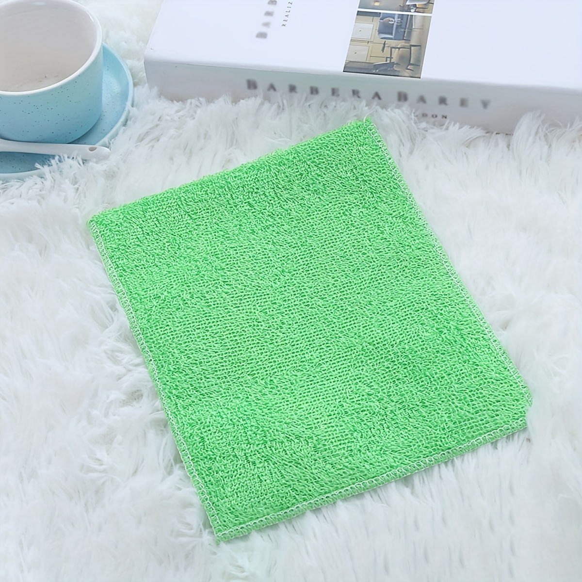 2/4/8pcs Soft Microfiber Kitchen Towels Absorbent Dish Cloth Anti-grease  Wipping Rags Non-stick Oil Household Cleaning Towel