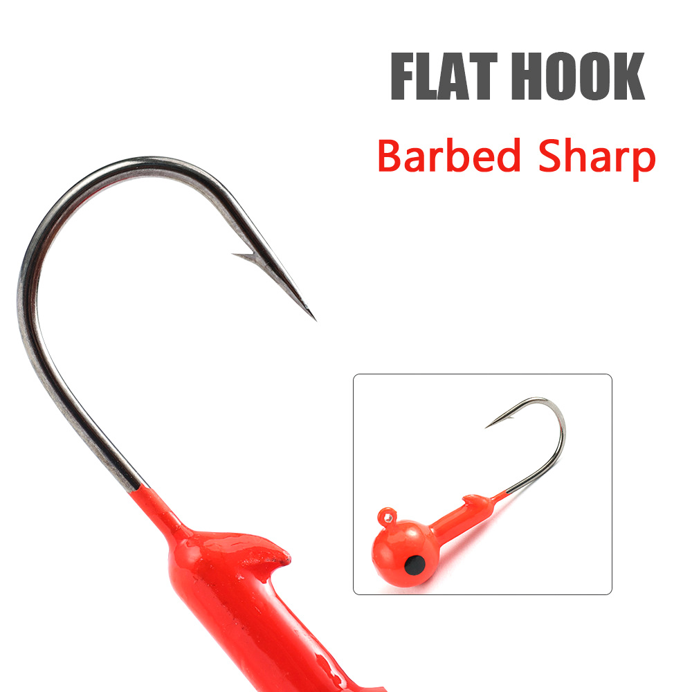 17Pcs/Set Soft Fishing Lure Lead Jig Head Hook Grub Worm Soft Baits Sh –  Bargain Bait Box