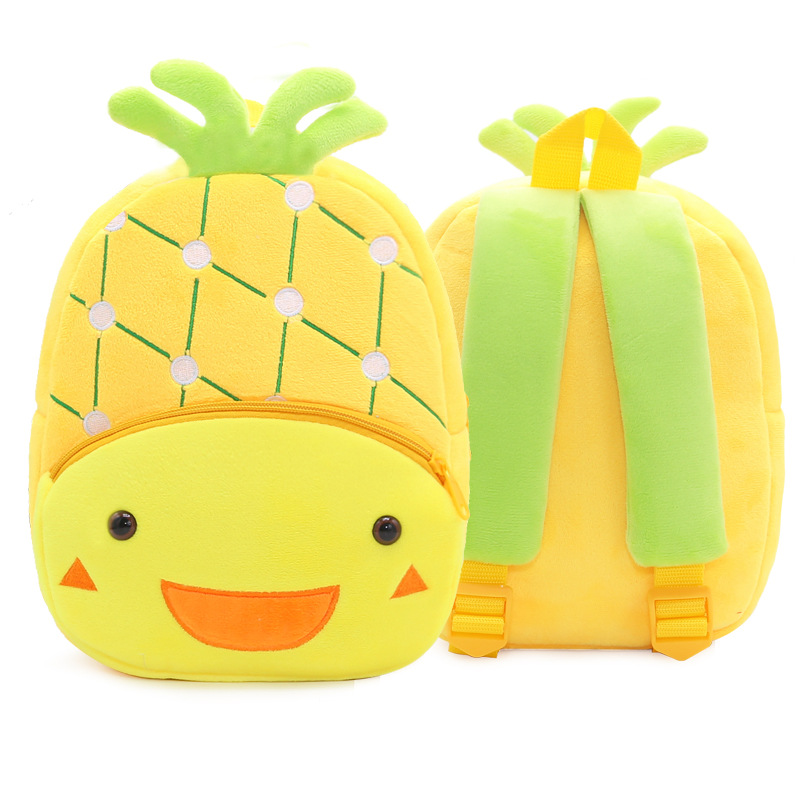Fruit Cartoon Travel Backpack Plush Mini Bag