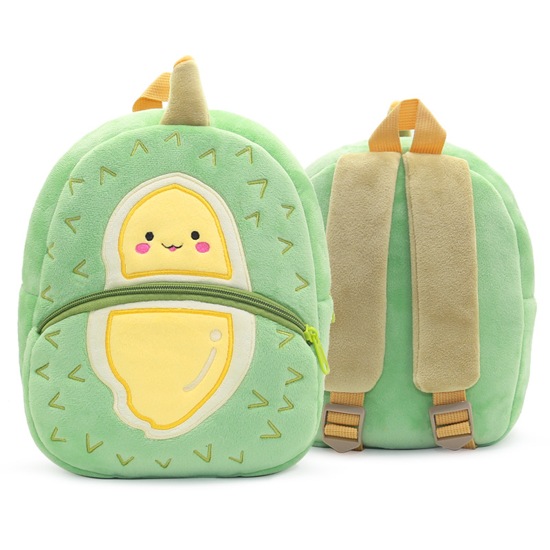 Fruit Cartoon Travel Backpack Plush Mini Bag