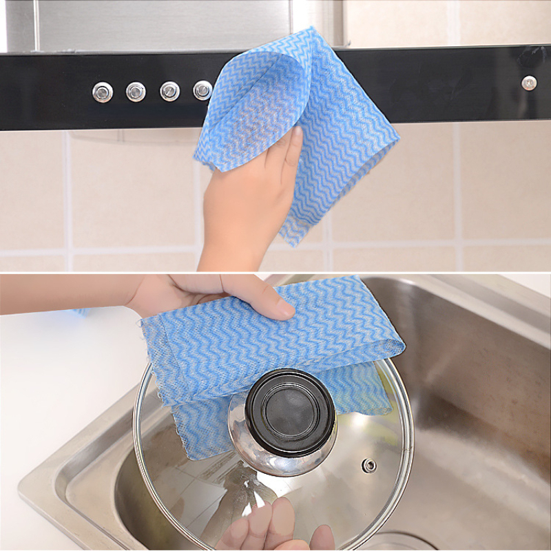 50pcsroll Disposable Dish Cloth Home Cleaning Towels Kitchen Housework Dish Cleaning Cloths Wiping Pad Absorbent Dry Quickly Dishcloth Bathroom