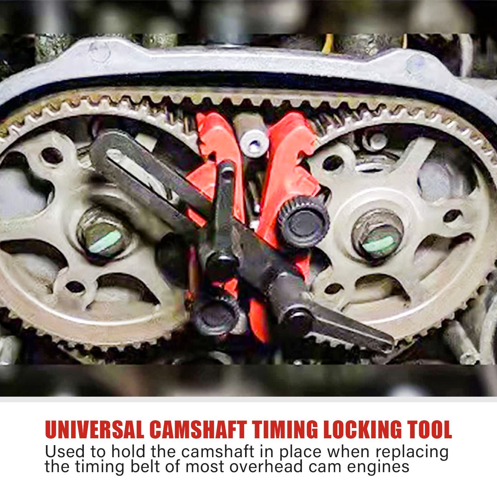 5 Pcs Universal Cam Camshaft Lock Holder Car Engine Cam Timing Locking  Retainer Timing Belt Fix Changer Cam Automotive Tool Set