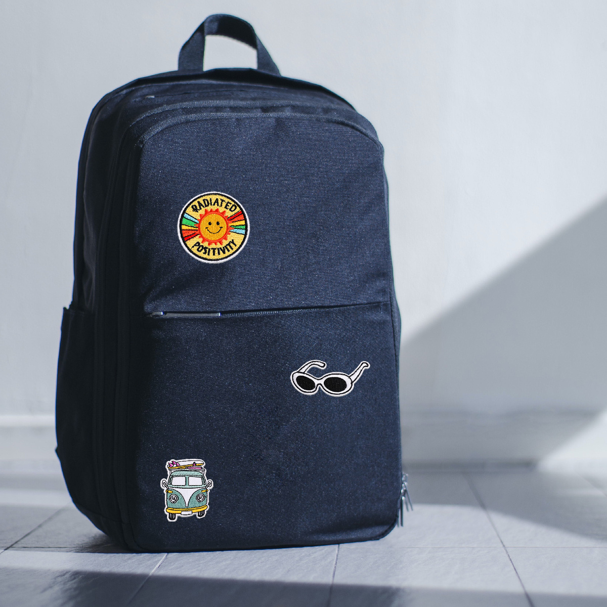 Backpack with Iron-on Patches
