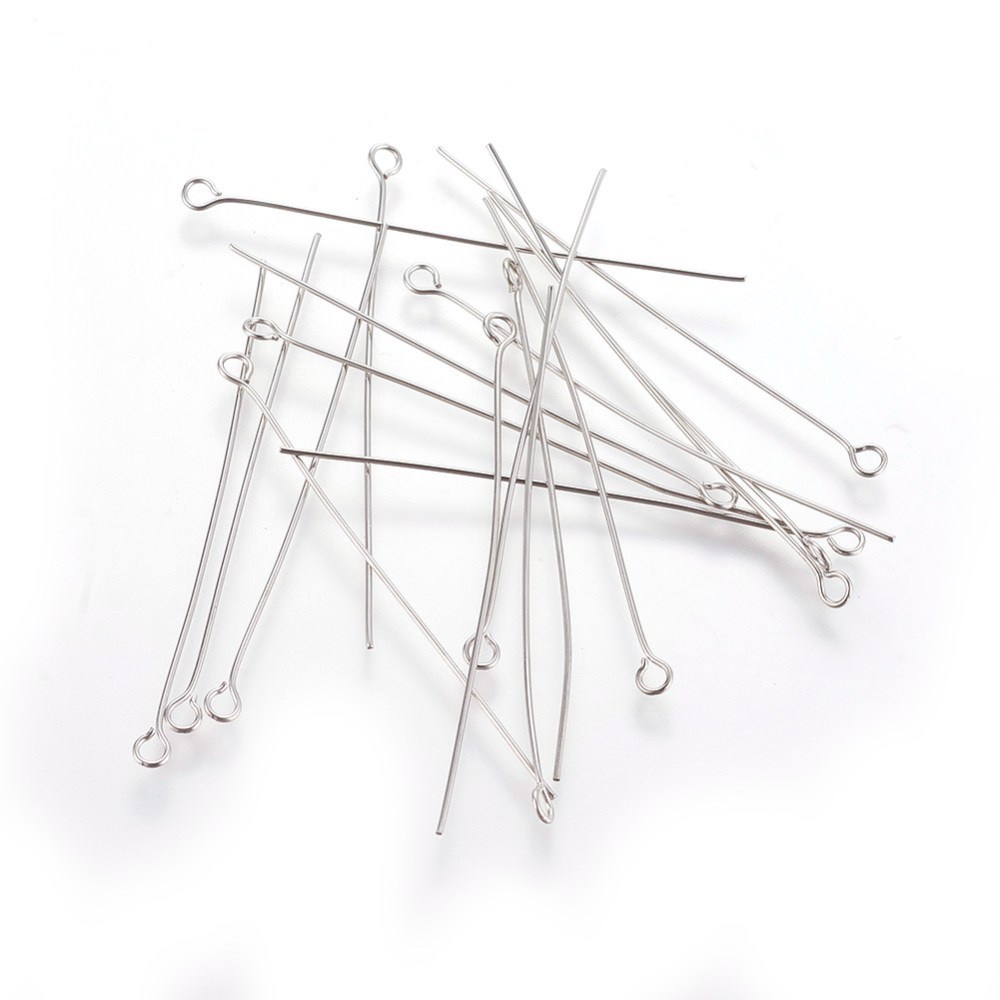 500pcs Iron Open Eye Pins 2.0 Inch DIY Craft Making Eye Pins with