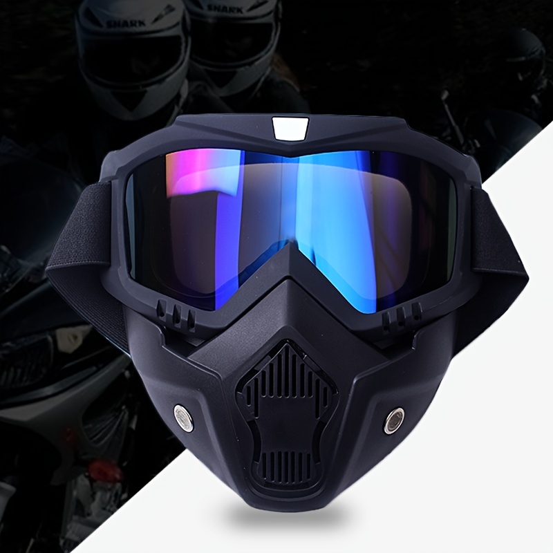 Casco táctico Airsoft PJ y máscara de pistola de aire de protección  completa, con gafas antivaho desmontables para pistola de aire paintball CS  Game