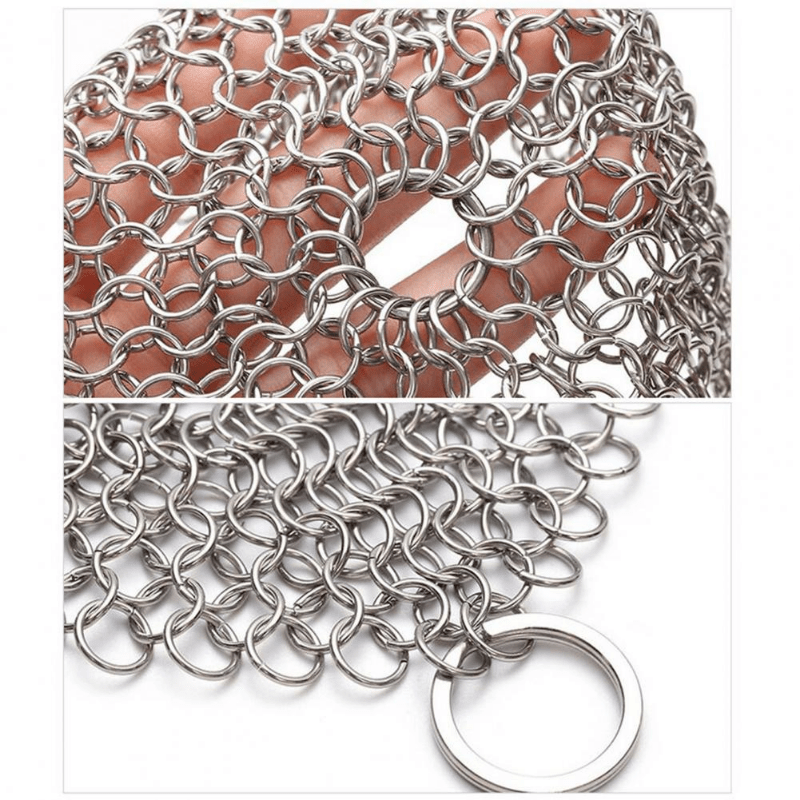 Stainless Steel Chainmail Scrubber Stainless Steel Cleaning - Temu