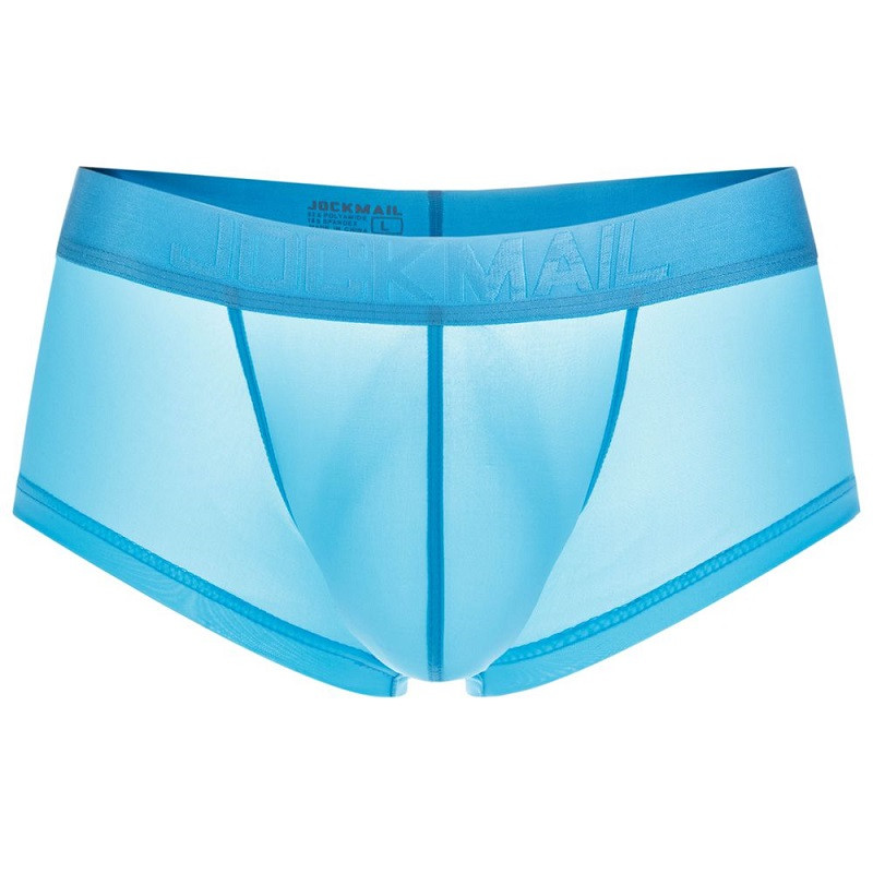 

1pc JOCKMAIL Hommes Mode Sexy Taille Basse Couleur Unie Semi-Transparent Boxers Briefs, Maillots De Bain Séchage Rapide, Ultra-Mince Soie De Glace Respirante Douce Confortable Sous-Vêtements