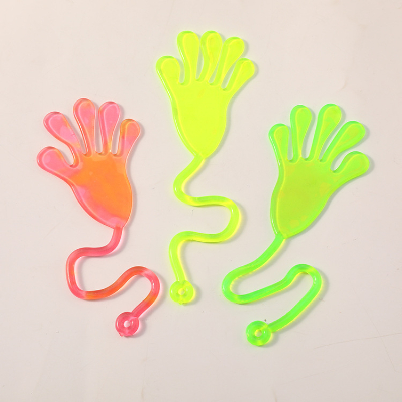 Glitter Sticky Hands - Bulk Pack of 72, Assorted Colored Stretchy Sticky  Fingers for Kids for Fun