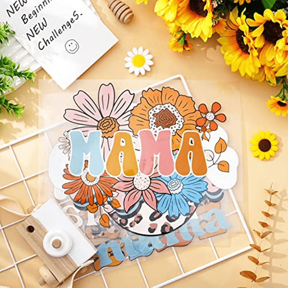 Mama Theme Boho Iron On Patches Heat Transfer Stickers For T - Temu