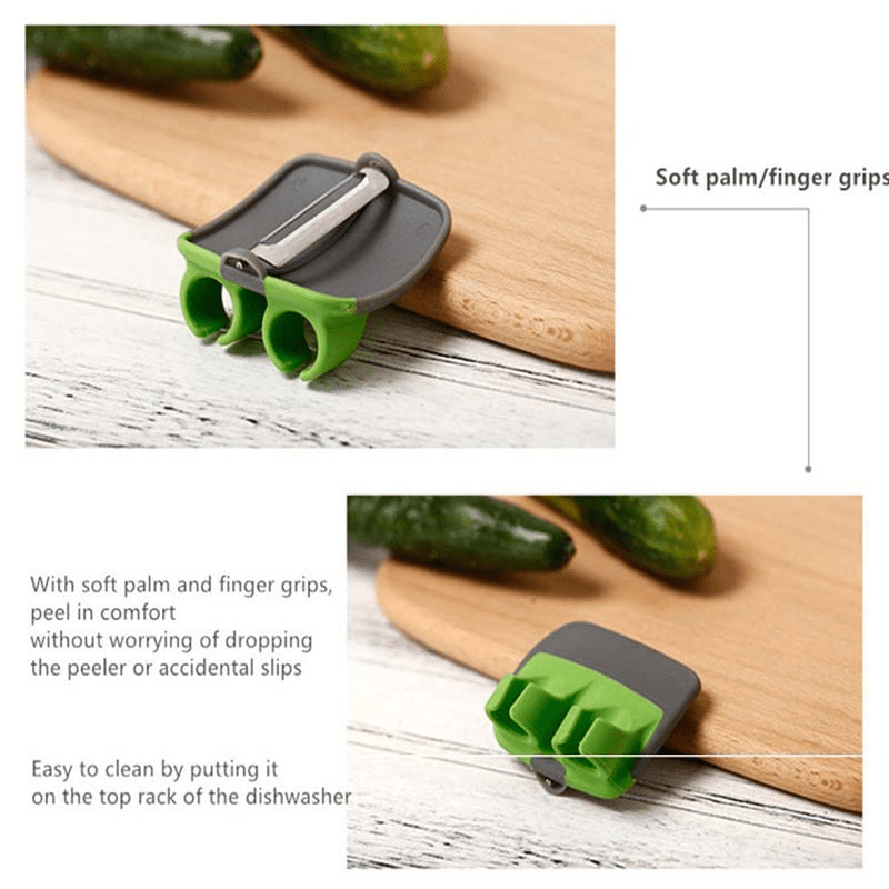 Hand Vegetable Peeler Palm Peeler Rubber Finger Grips - Temu