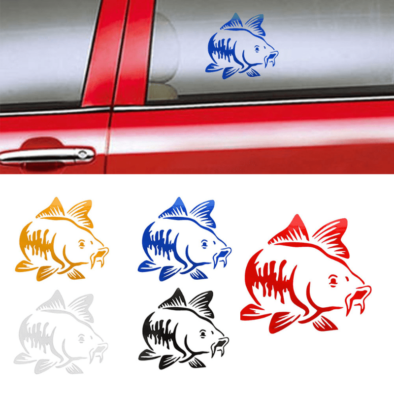 Boat Decalcarp Fishing Vinyl Decal - Waterproof Car Sticker For Fishing  Enthusiasts