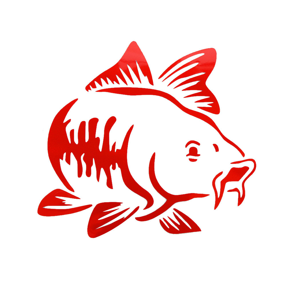 Cute Fish Sticker Car Vinyl Decal Art Sticker Carp Fishing Kayak