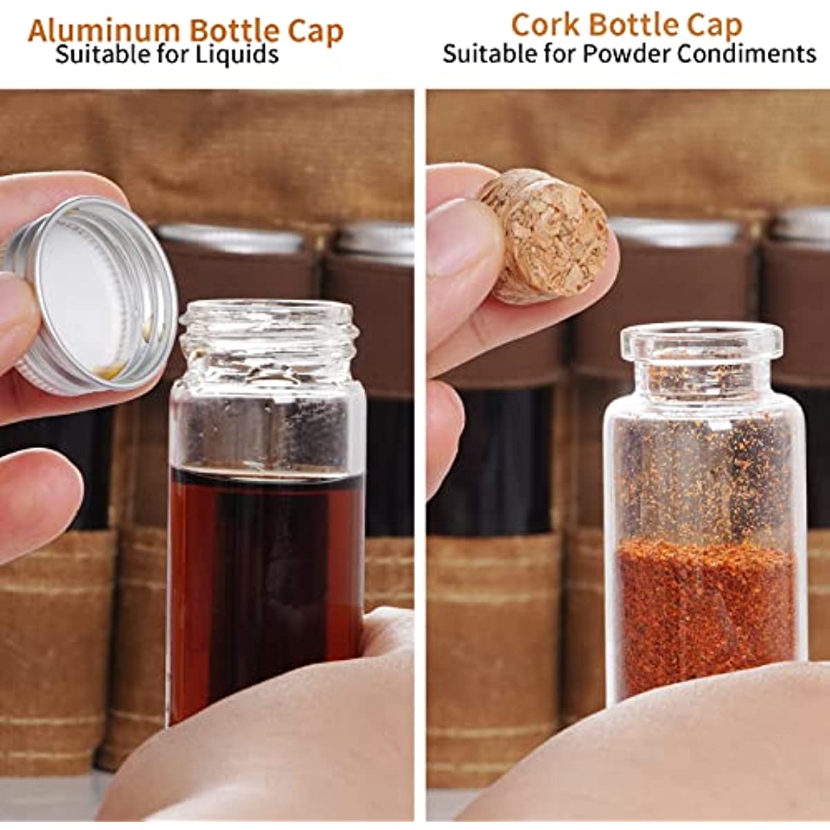 Camping Oil Bottle Condiment Container for Cooking Travel Barbecue