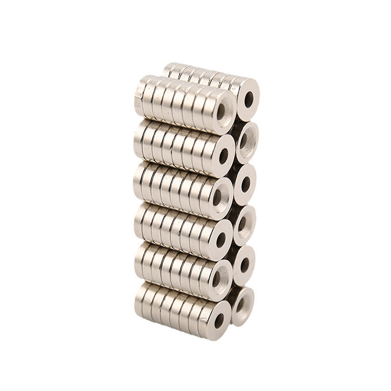 N35 Neodymium magnet countersunk ring : 12mm OD x 8mm large ID x