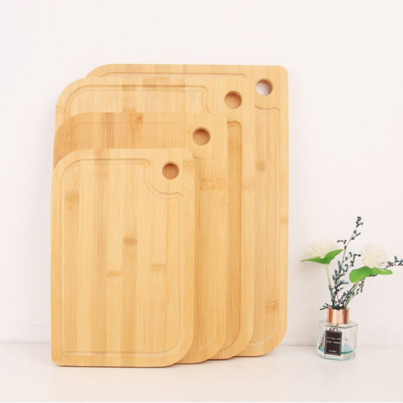 3 Different Sizes Of Bamboo Chopping Boards With Inner Handles, Thawing  Boards, Square Bamboo And Wood Chopping Boards, Kitchen Fruit Chopping  Boards, Camping Portable Small Vegetable Boards - Temu