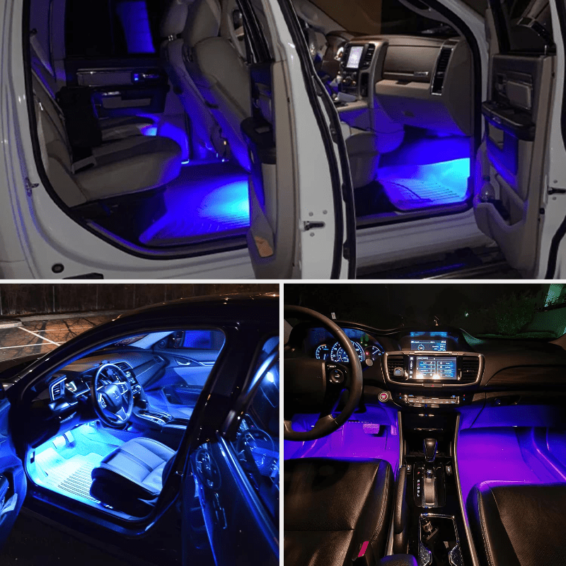 Blaue LED Auto Innenraum Beleuchtung Set Éclairage Habitacle 6X Lampes Bleu  Voiture Éclairage Source D'Éclairage