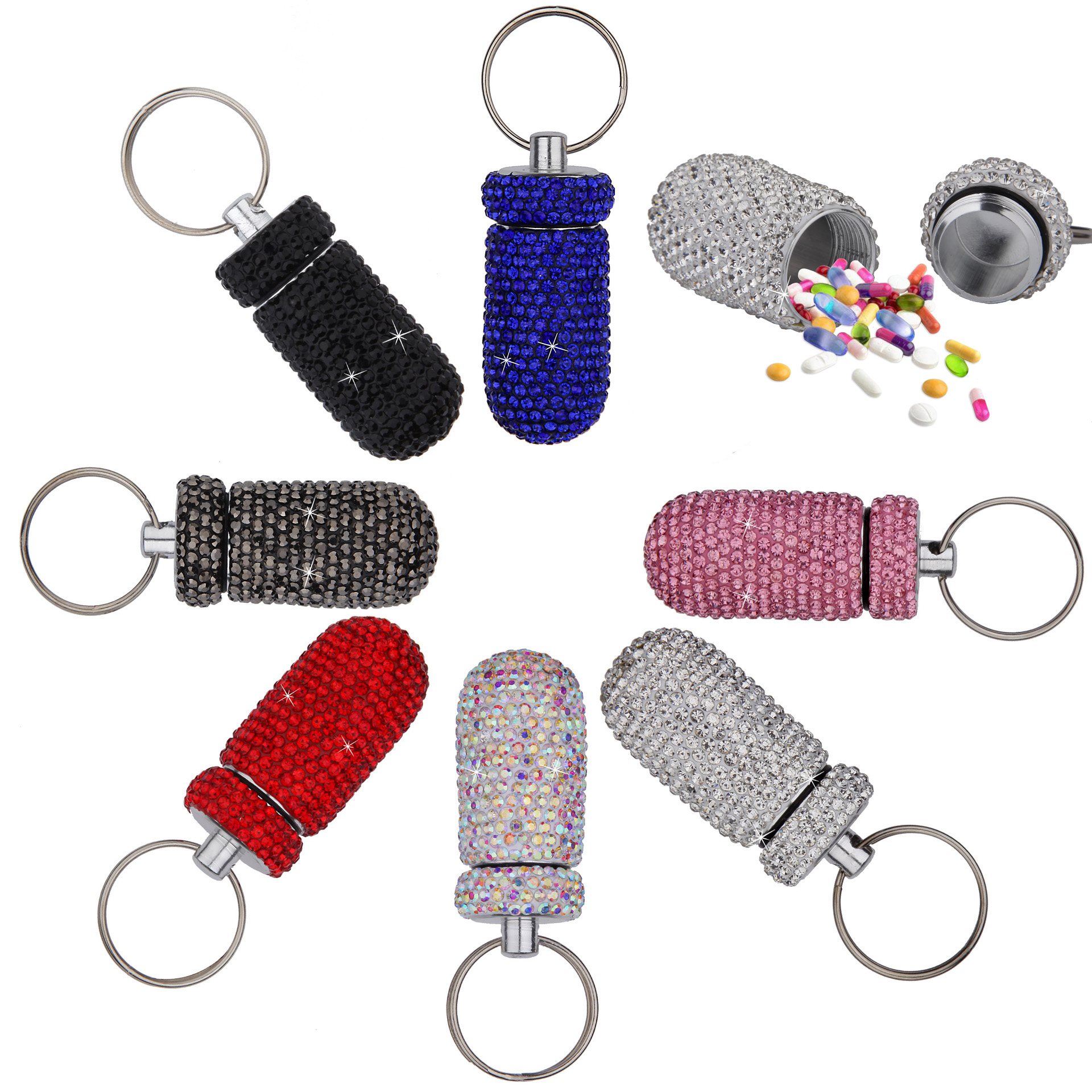 Ezy Dose® Pill Fob Keychain, Great for Travel