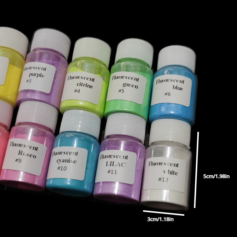 Luminous Mica Pigment for DIY Crafts,bright Fluorescent Mica