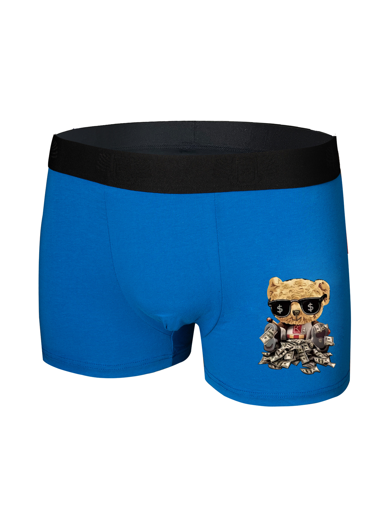 Men's Cartoon Little Bear Pattern Print Fashion Personalized Boxer Briefs,  Modal Breathable Comfy Stretchy Boxer Shorts Underwear - Temu Australia