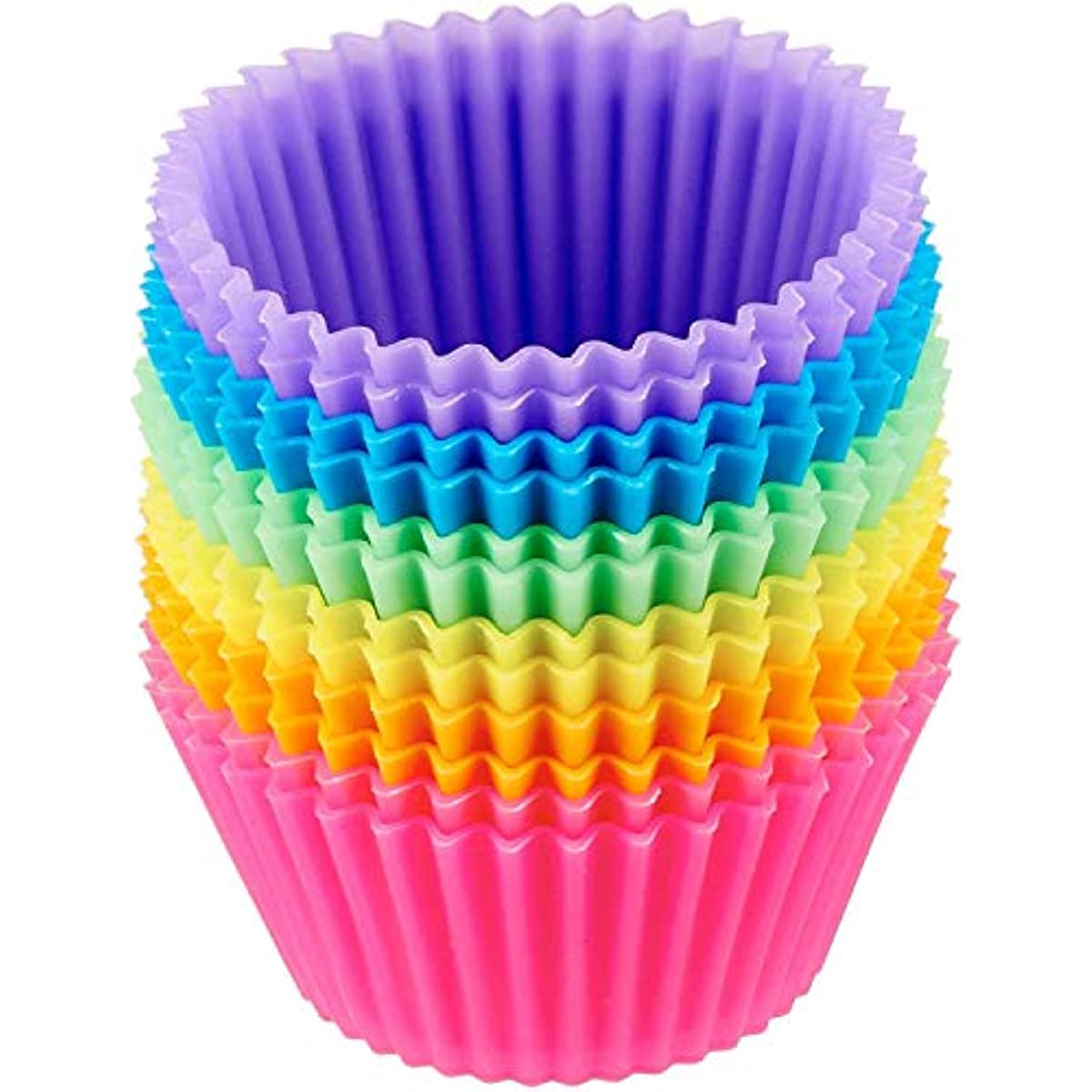 Silicone Muffin Cups And Fruit Forks, Lunch Box Dividers, Durable,  Reusable, And Available In Refrigerators And Dishwashers - Temu